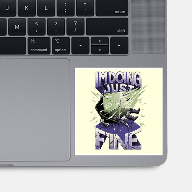 Doing Fine-none glossy sticker-The Inked Smith