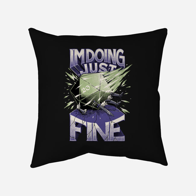 Doing Fine-none removable cover throw pillow-The Inked Smith
