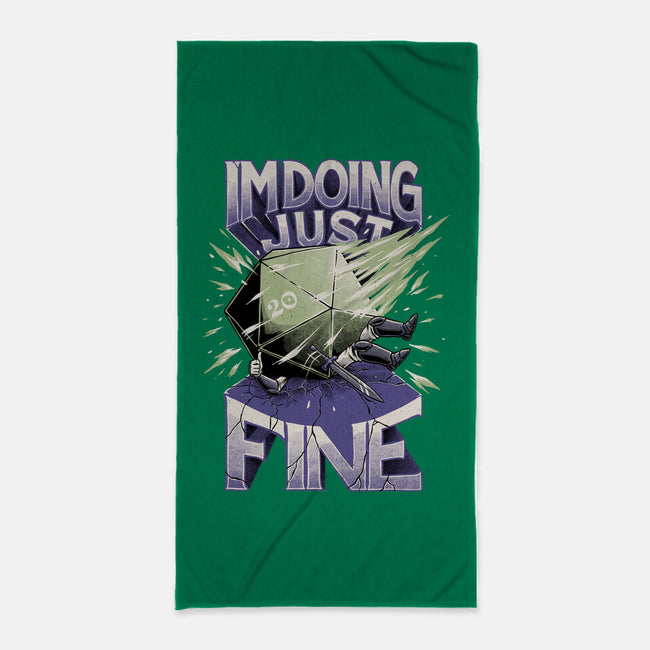 Doing Fine-none beach towel-The Inked Smith