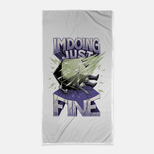 Doing Fine-none beach towel-The Inked Smith