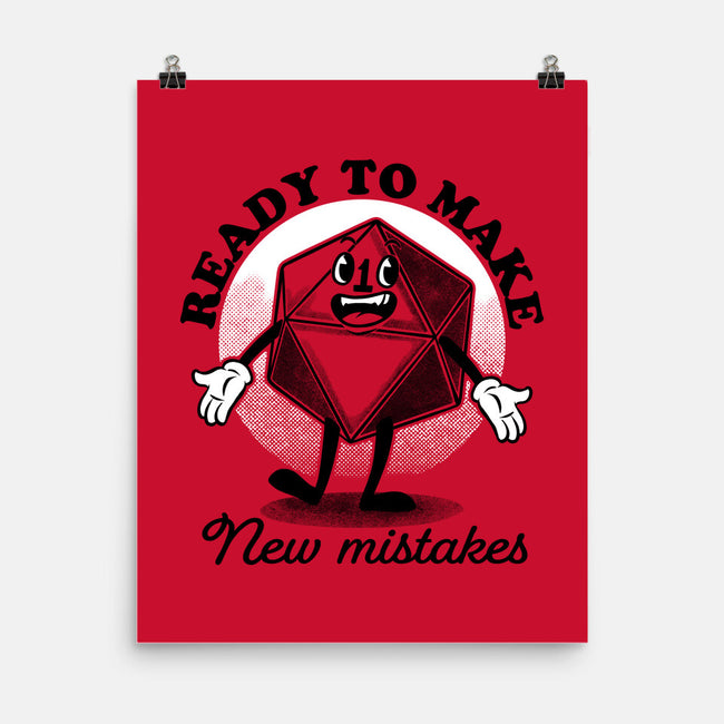 New Mistakes-none matte poster-The Inked Smith