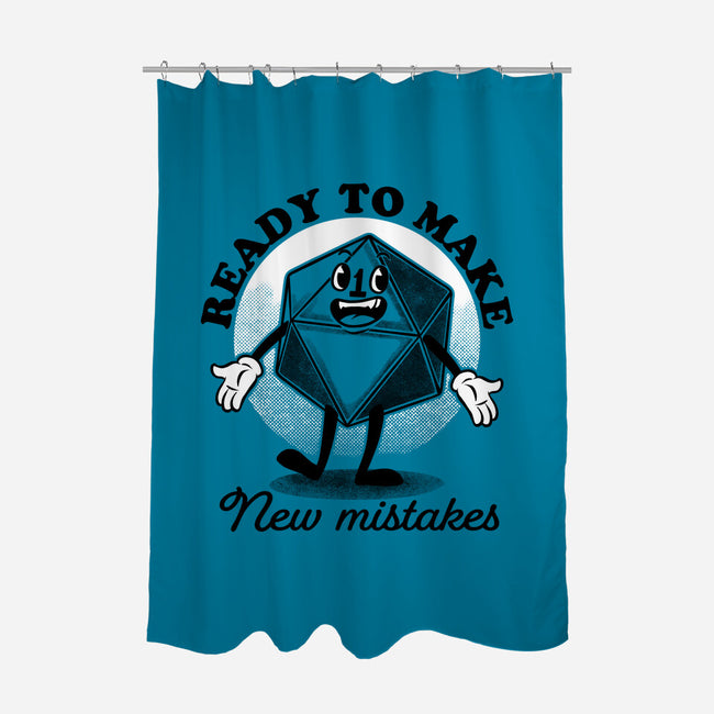 New Mistakes-none polyester shower curtain-The Inked Smith