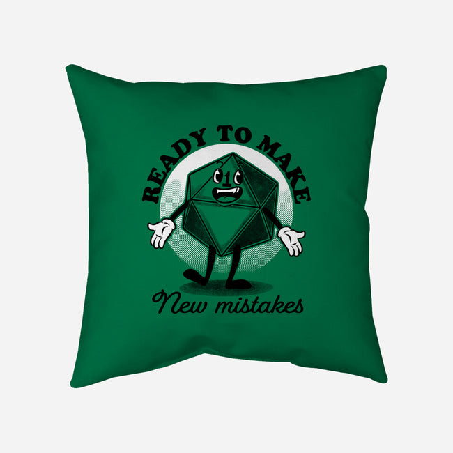 New Mistakes-none removable cover throw pillow-The Inked Smith