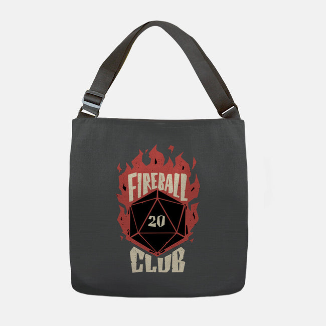 Fireball Club-none adjustable tote bag-The Inked Smith