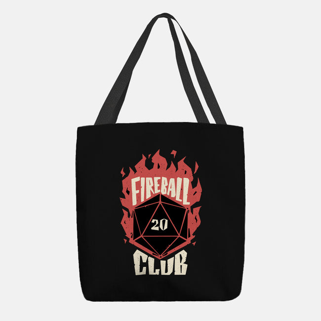 Fireball Club-none basic tote bag-The Inked Smith