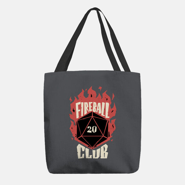 Fireball Club-none basic tote bag-The Inked Smith