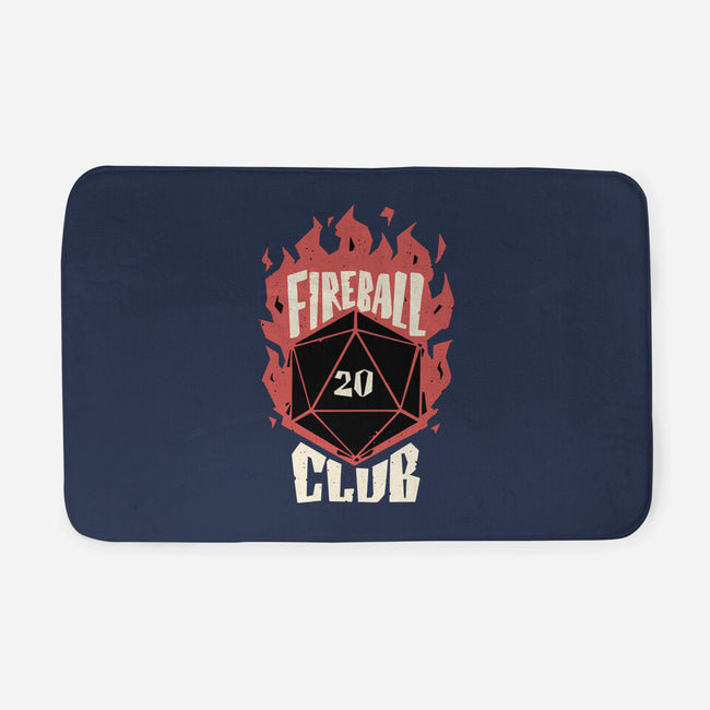 Fireball Club-none memory foam bath mat-The Inked Smith