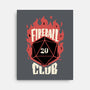 Fireball Club-none stretched canvas-The Inked Smith