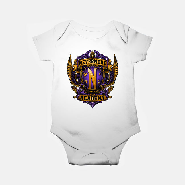 Emblem Of The Academy-baby basic onesie-glitchygorilla