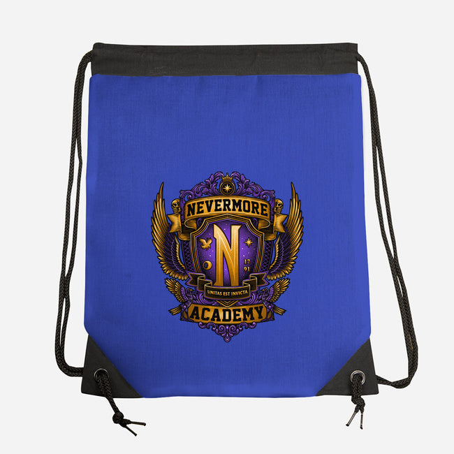 Emblem Of The Academy-none drawstring bag-glitchygorilla