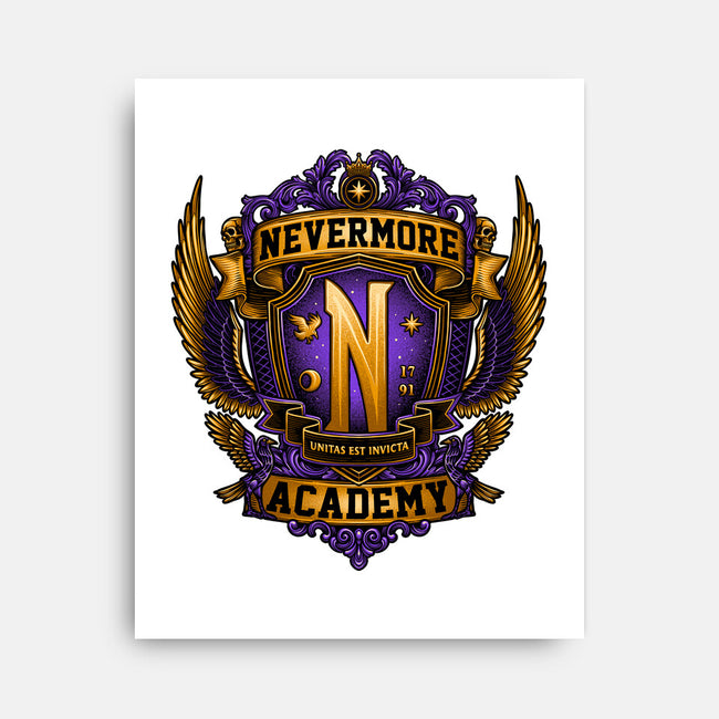 Emblem Of The Academy-none stretched canvas-glitchygorilla