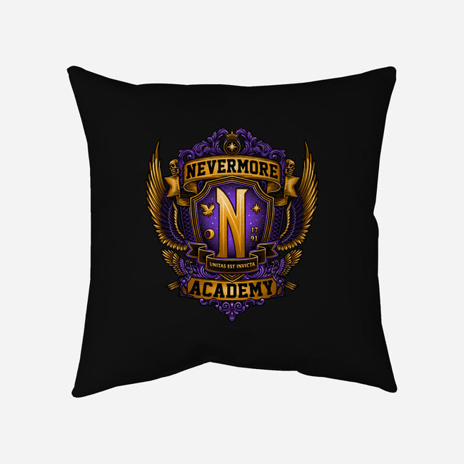 Emblem Of The Academy-none removable cover throw pillow-glitchygorilla