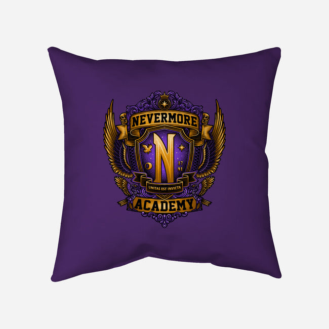 Emblem Of The Academy-none removable cover throw pillow-glitchygorilla