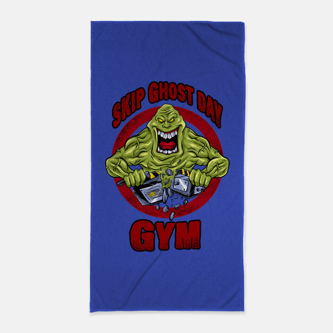 Slimer Gym-none beach towel-spoilerinc