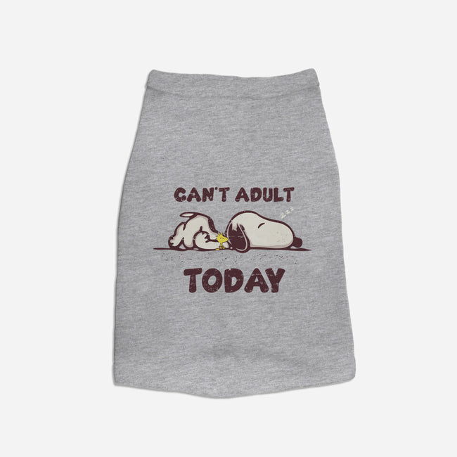 Snoopy Can't Adult-dog basic pet tank-turborat14
