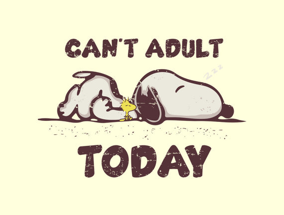 Snoopy Can't Adult