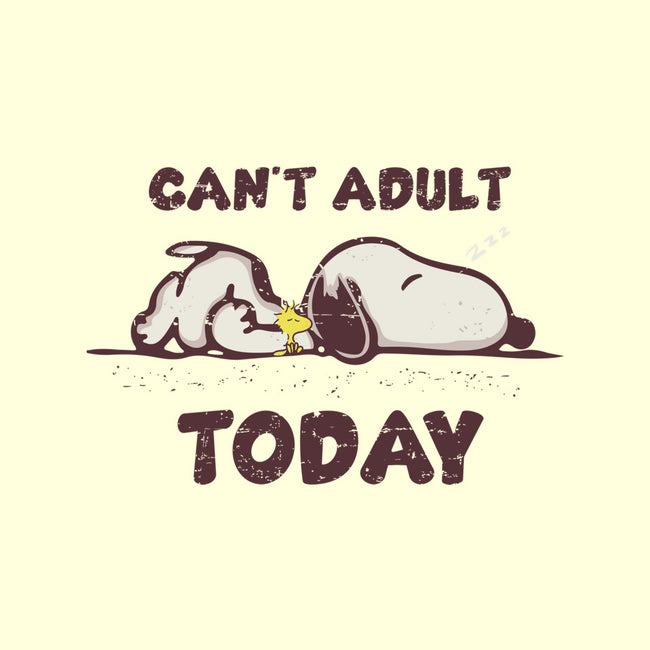 Snoopy Can't Adult-none drawstring bag-turborat14