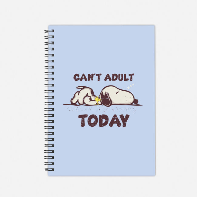 Snoopy Can't Adult-none dot grid notebook-turborat14