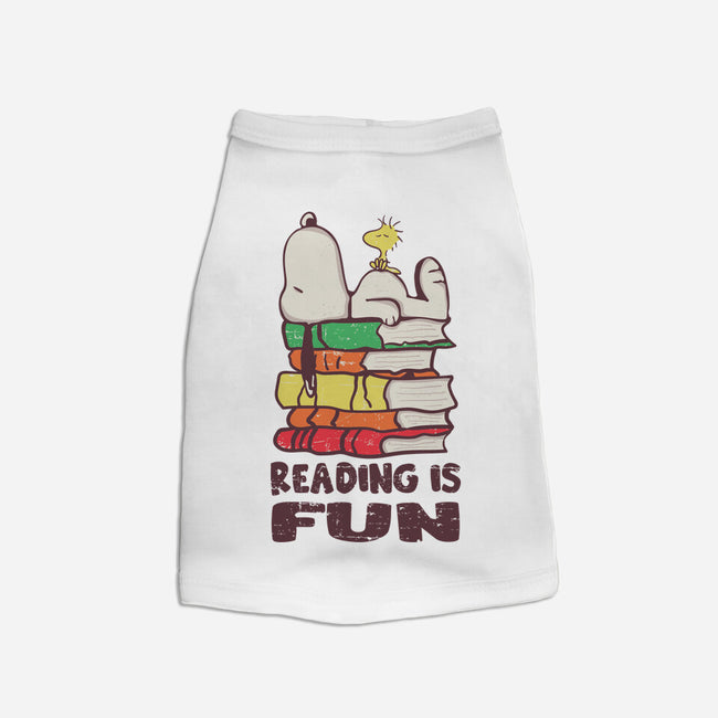 Reading Is Fun With Snoopy-cat basic pet tank-turborat14