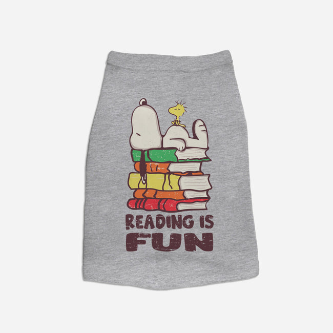 Reading Is Fun With Snoopy-dog basic pet tank-turborat14