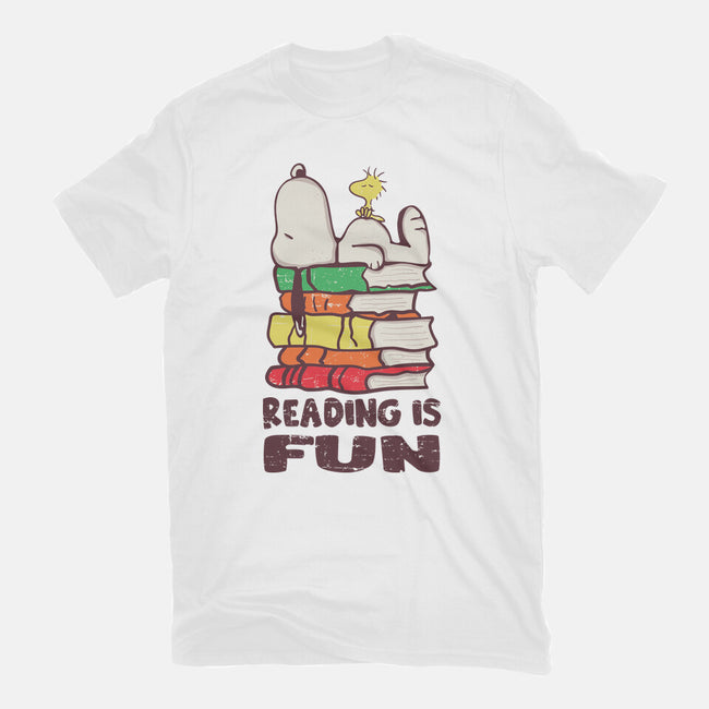 Reading Is Fun With Snoopy-womens basic tee-turborat14