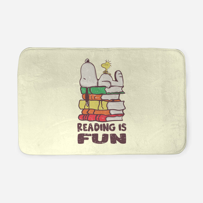Reading Is Fun With Snoopy-none memory foam bath mat-turborat14