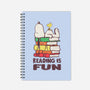 Reading Is Fun With Snoopy-none dot grid notebook-turborat14