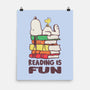 Reading Is Fun With Snoopy-none matte poster-turborat14