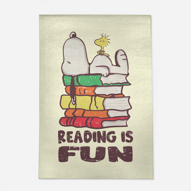 Reading Is Fun With Snoopy-none indoor rug-turborat14