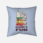 Reading Is Fun With Snoopy-none removable cover w insert throw pillow-turborat14