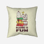 Reading Is Fun With Snoopy-none removable cover w insert throw pillow-turborat14