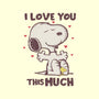 Love You This Much-none removable cover w insert throw pillow-turborat14