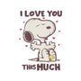 Love You This Much-none removable cover w insert throw pillow-turborat14
