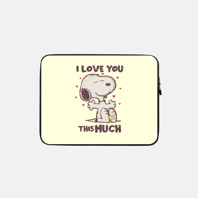 Love You This Much-none zippered laptop sleeve-turborat14