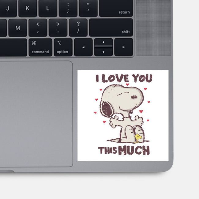 Love You This Much-none glossy sticker-turborat14