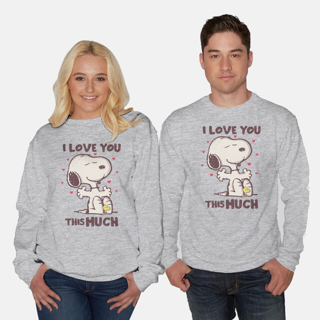 Love You This Much-unisex crew neck sweatshirt-turborat14
