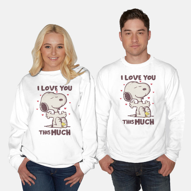 Love You This Much-unisex crew neck sweatshirt-turborat14