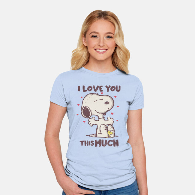 Love You This Much-womens fitted tee-turborat14