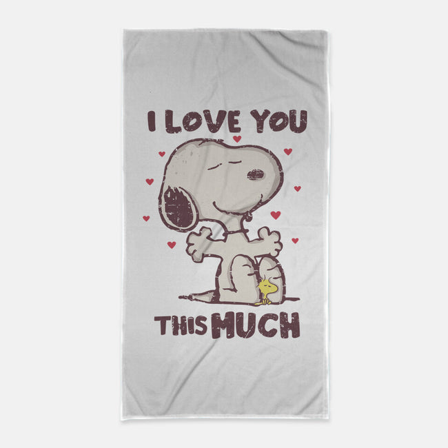Love You This Much-none beach towel-turborat14