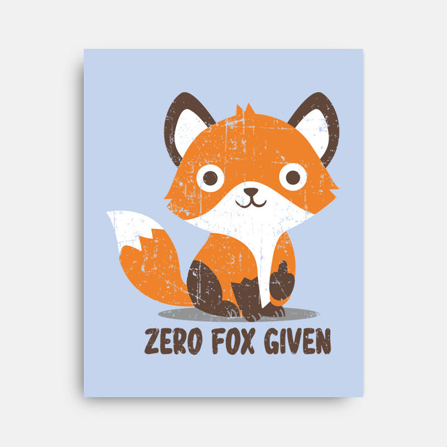 Zero Fox Given-none stretched canvas-turborat14