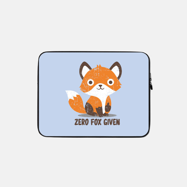 Zero Fox Given-none zippered laptop sleeve-turborat14