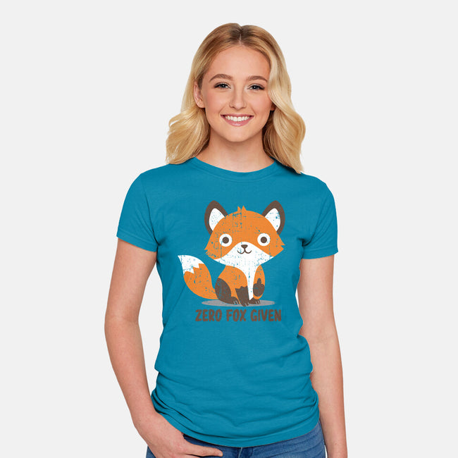 Zero Fox Given-womens fitted tee-turborat14