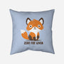 Zero Fox Given-none removable cover w insert throw pillow-turborat14