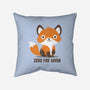 Zero Fox Given-none removable cover throw pillow-turborat14