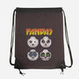 Pandas-none drawstring bag-turborat14