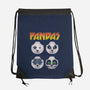 Pandas-none drawstring bag-turborat14
