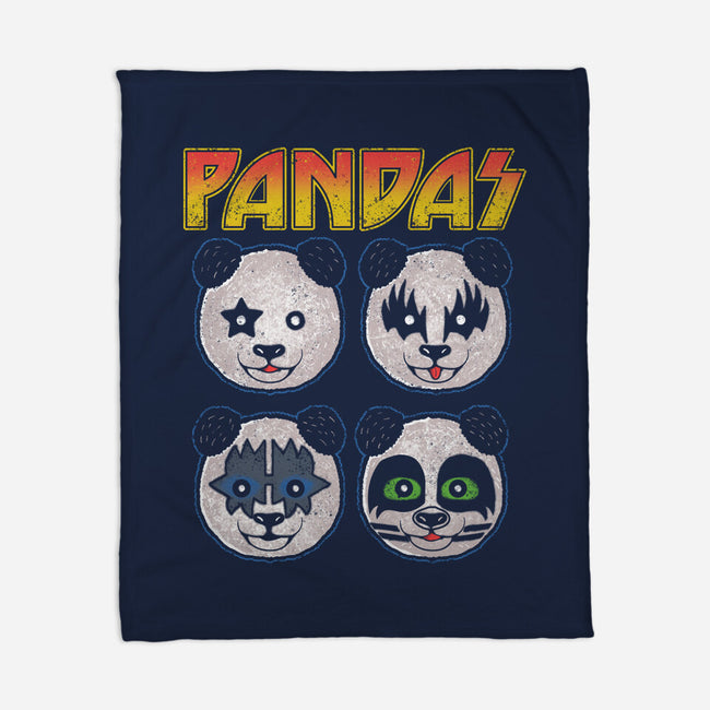 Pandas-none fleece blanket-turborat14