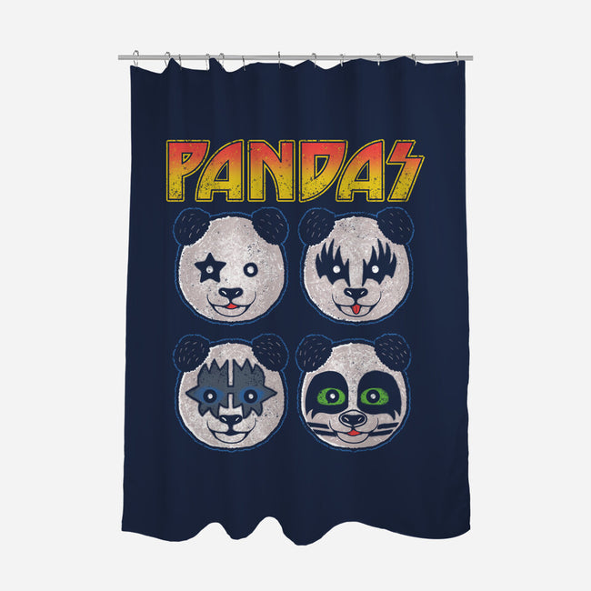 Pandas-none polyester shower curtain-turborat14