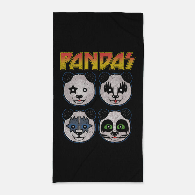 Pandas-none beach towel-turborat14