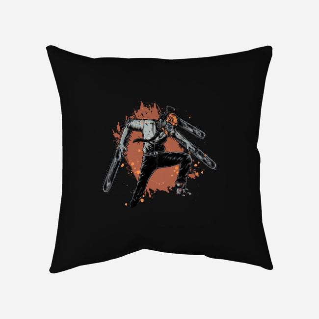 Denji-none removable cover throw pillow-xMorfina